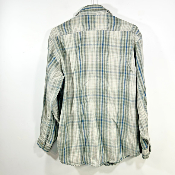 Carhartt Shirt Green Plaid Flannel Button Down Rugged Outdoor Wear Men 15.5 x 32 - Picture 6 of 6